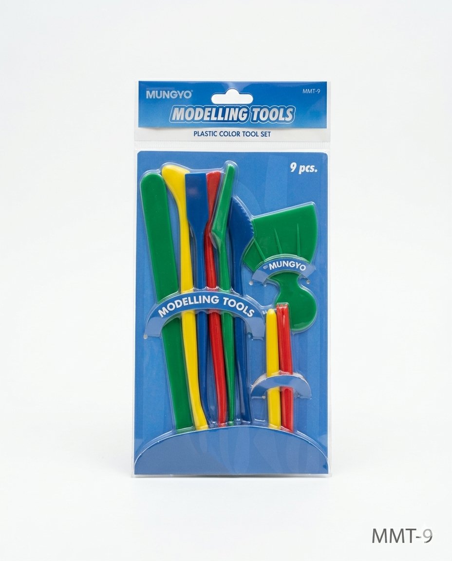 MUNGYO CLAY MODELLING TOOL SET, 9 ASSORTED TOOLS