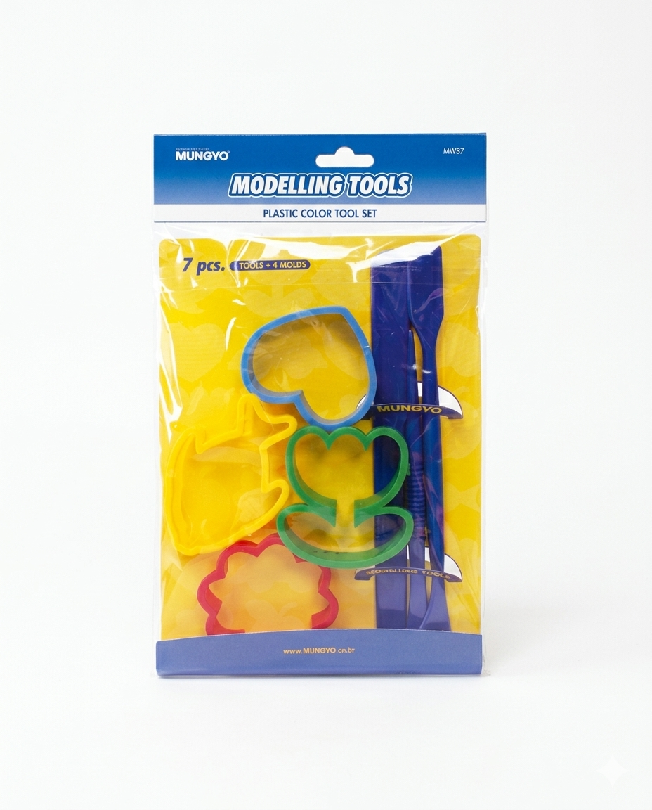 MUNGYO CLAY MODELLING TOOL SET, 7 ASSORTED TOOLS