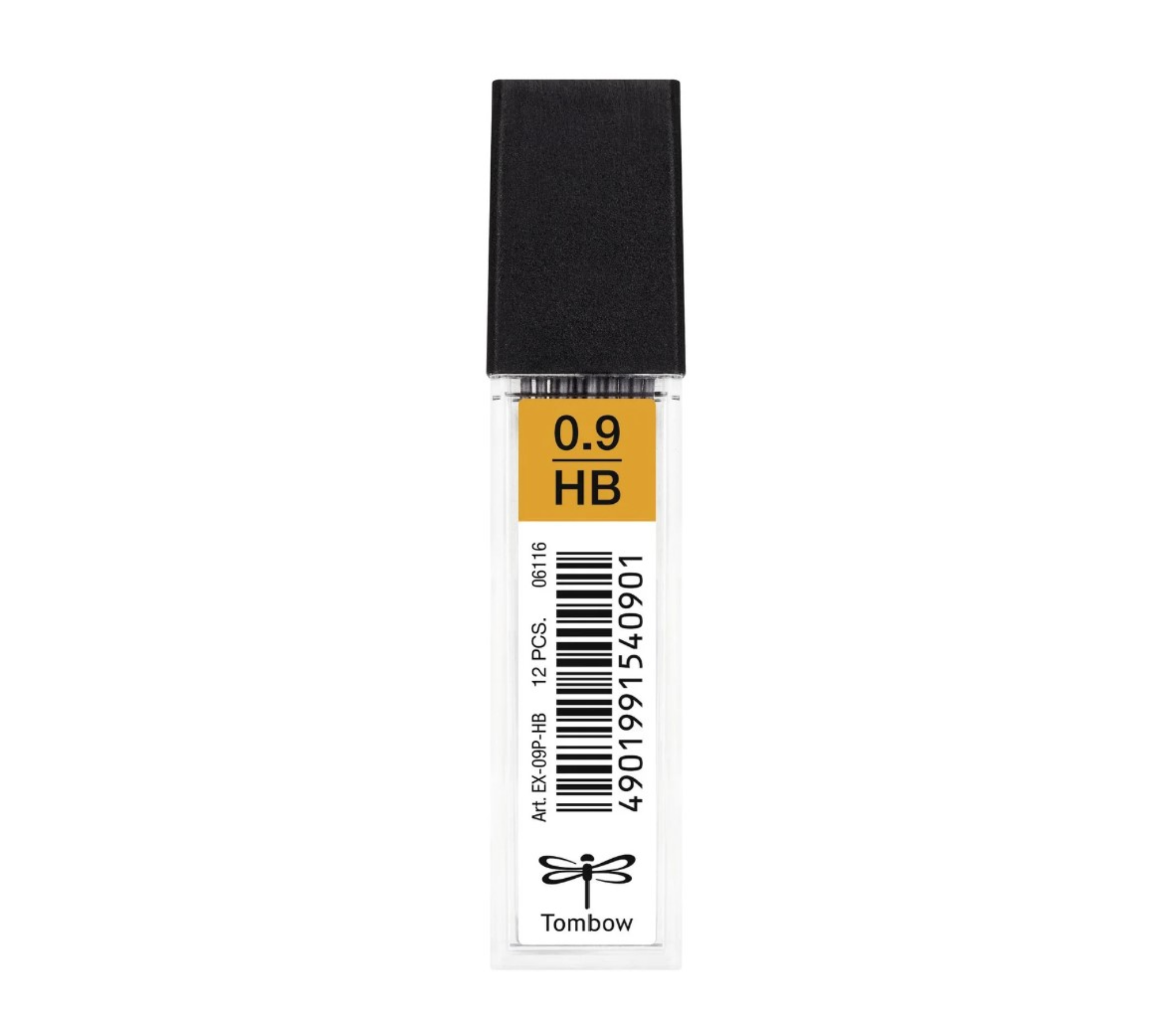 Tombow Mechanical Pencil Lead Tube, 12 leads per tube-0.9mm/HB