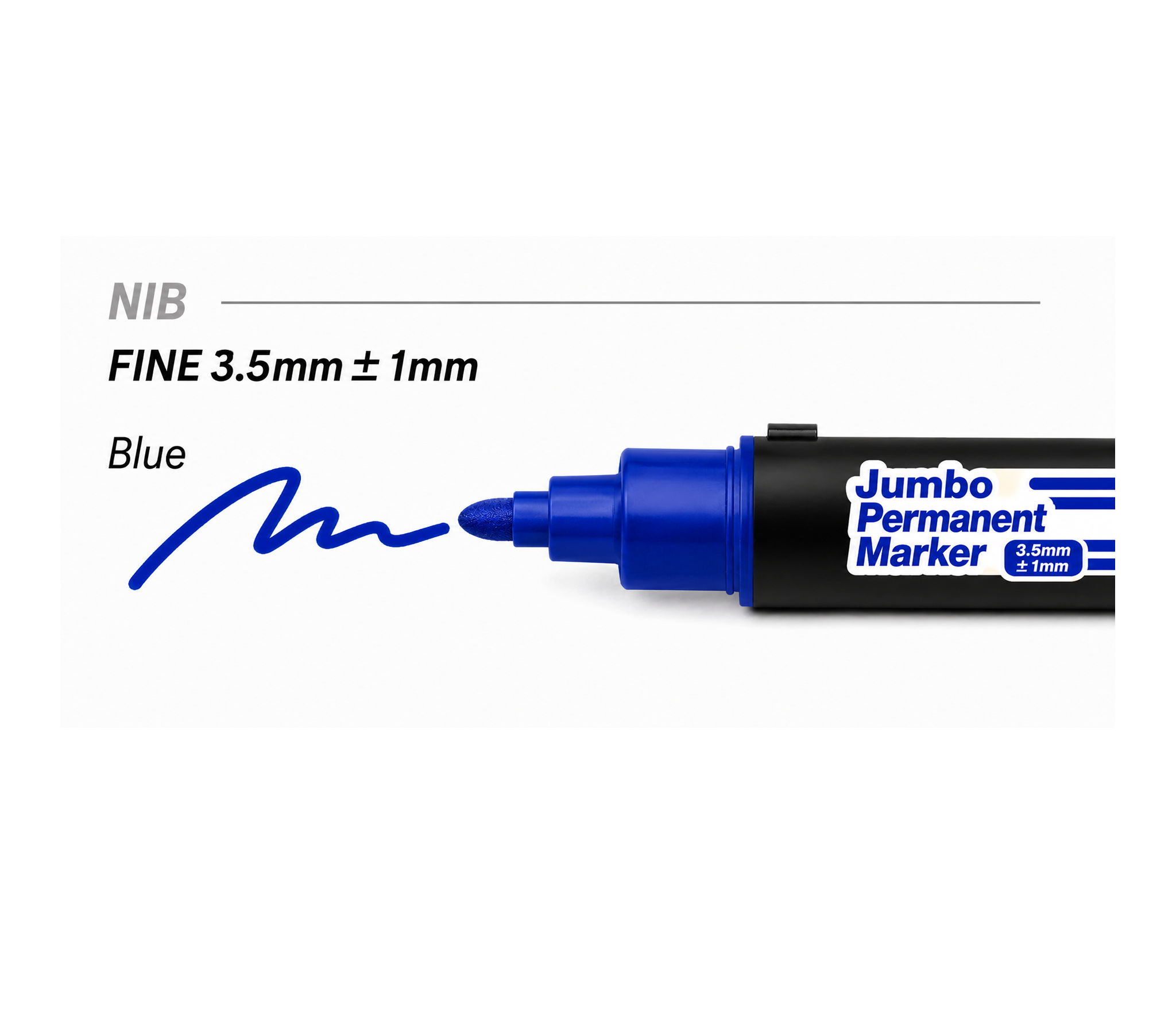 MUNGYO JUMBO PERMANENT MARKER-POWER LINER BLUE INK