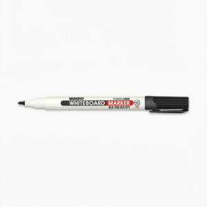 MUNGYO WHITE BOARD MARKERS, FINE TIP, 1DOZ., BLACK